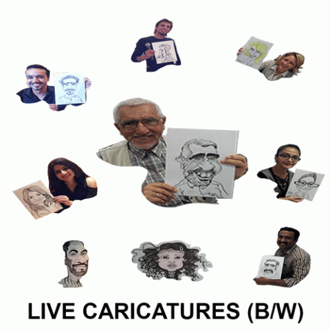 Live Caricatures 2hrs
